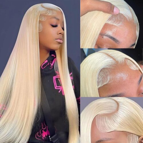 Radiant Blonde Glamour – 32” HD Lace Frontal Wig with Baby Hair & Glueless Comfort