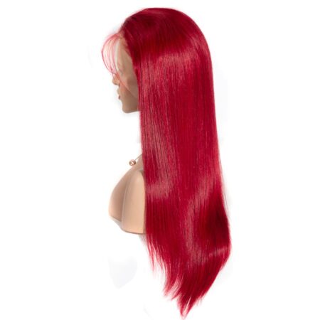 PapaHair Beauty | 13×4 Straight HD Lace Frontal Wigs – Redwine Color, 180% Density - Image 6