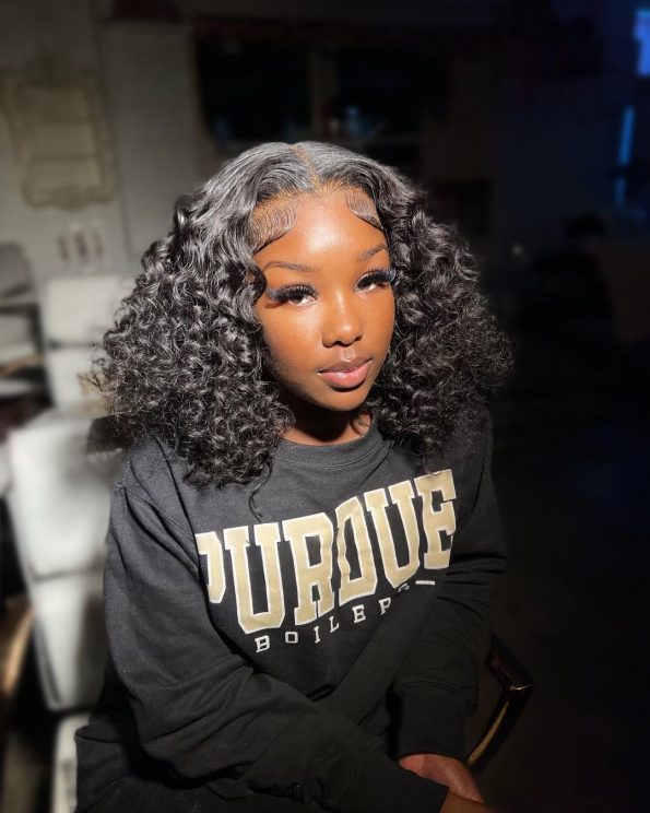 PapaHair Beauty | Pre-cut Lace Bouncy Water Wave Short Bob Wear & Go Glueless Wig - Image 7