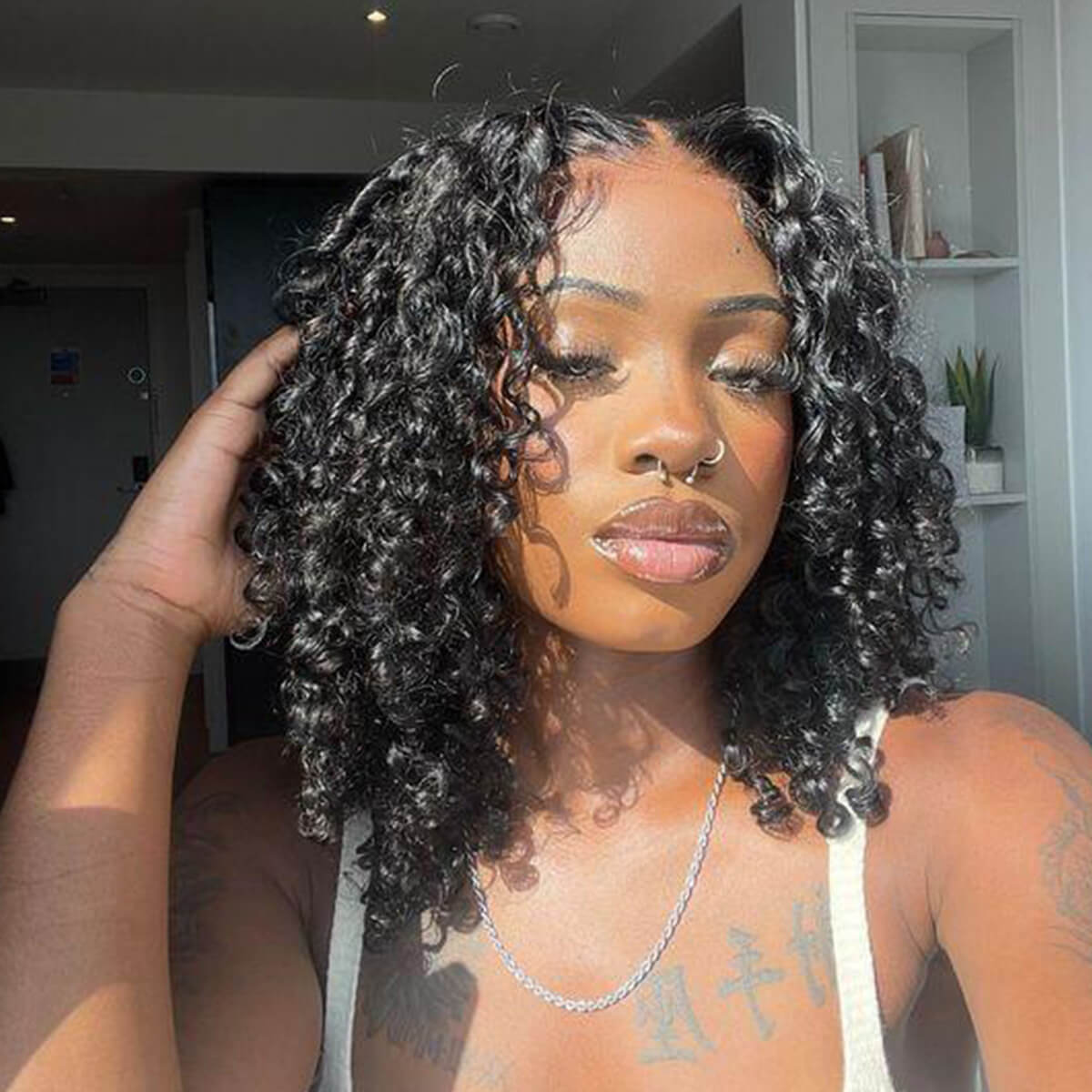 PapaHair Beauty | Pre-cut Lace Bouncy Water Wave Short Bob Wear & Go Glueless Wig