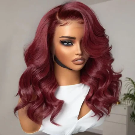 PapaHair Beauty | 99J Burgundy Butterfly Haircuts Wig – 6×5 Wear & Go Glueless - Image 6