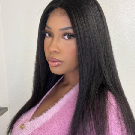 PapaHair Beauty | Pre-cut Lace Wig – Wear & Go Glueless Kinky Straight HD Lace Closure - Image 2