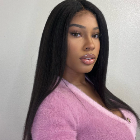 PapaHair Beauty | Pre-cut Lace Wig – Wear & Go Glueless Kinky Straight HD Lace Closure - Image 4