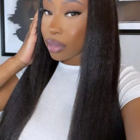 PapaHair Beauty | Pre-cut Lace Wig – Wear & Go Glueless Kinky Straight HD Lace Closure - Image 6