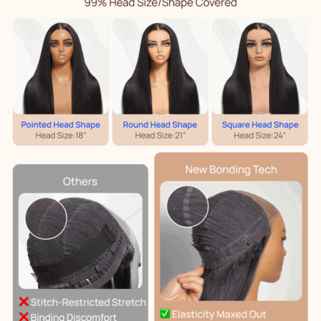 PapaHair Beauty | 7x5 No Slip Wig 2.0™ Invisible Knots Water Wave Deep Stretch Cap Wig with Secure Silicone Stand rips Elastic Drawstring - Image 5