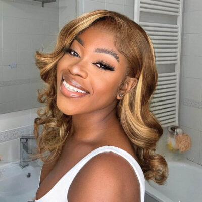 PapaHair Beauty | Glueless Honey Blonde Bob Wig – Loose Body Wave, Pre-cut 6×5 HD Lace, 180% Density, Pre-bleached Knots