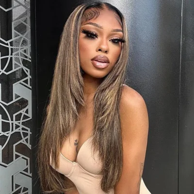 Close-up of 6x5 pre-cut HD lace hairline showing natural blend