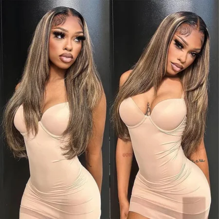 PapaHair Beauty | Honey Blonde Layered Straight Glueless HD Lace Wig – 6×5 | 180% Density - Image 3