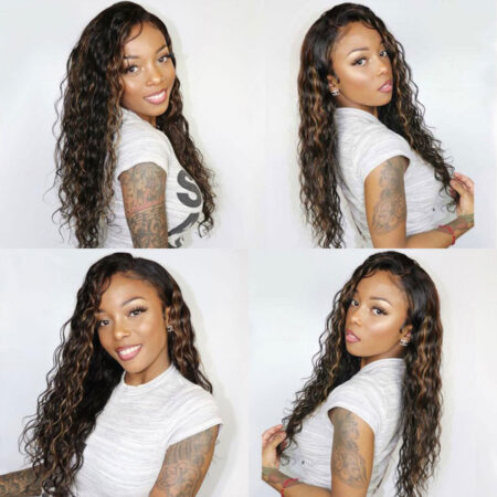PapaHair Beauty | Highlighted Water Wave Glueless HD Lace Wig – 6×5 | 180% Density - Image 4