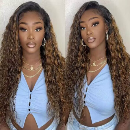 PapaHair Beauty | Highlighted Water Wave Glueless HD Lace Wig – 6×5 | 180% Density - Image 6