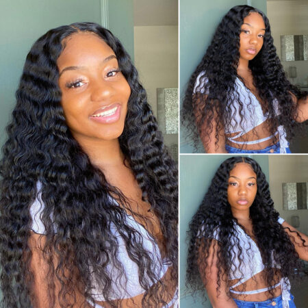 Deep Wave Glueless HD Lace Front Wig – 13×6 | 250% Density | Pre-Cut & Ready to Wear - Image 4