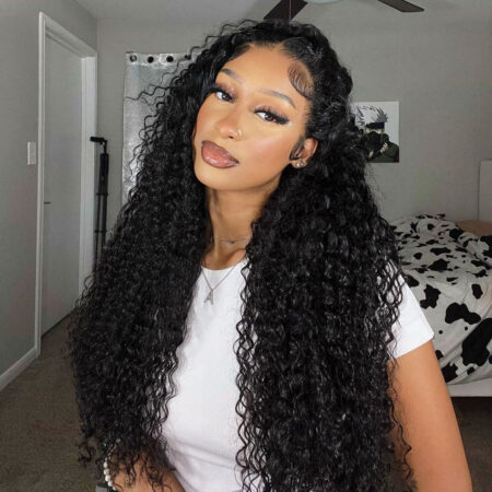 Deep Wave Glueless HD Lace Front Wig – 13×6 | 250% Density | Pre-Cut & Ready to Wear - Image 2