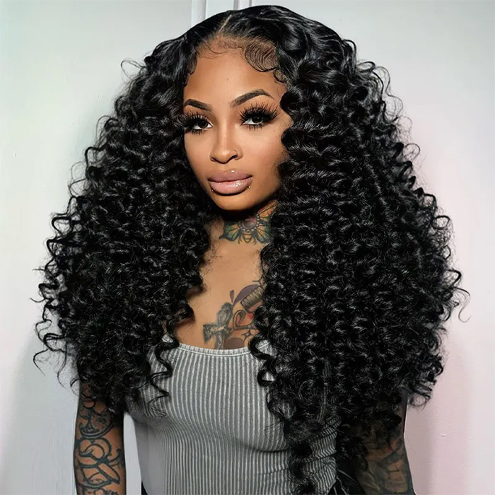 PapaHair Beauty | Fluffy Bomb Deep Wave Glueless HD Lace Wig – 6×5 | 180% Density