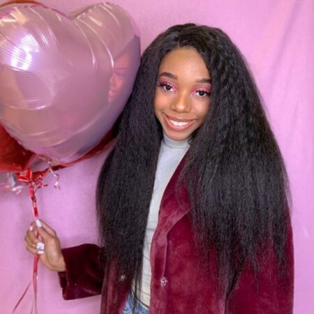 PapaHair Beauty | Kinky Straight Glueless HD Lace Wig – 6×5 | Pre-Bleached Knots | 250% Density - Image 7