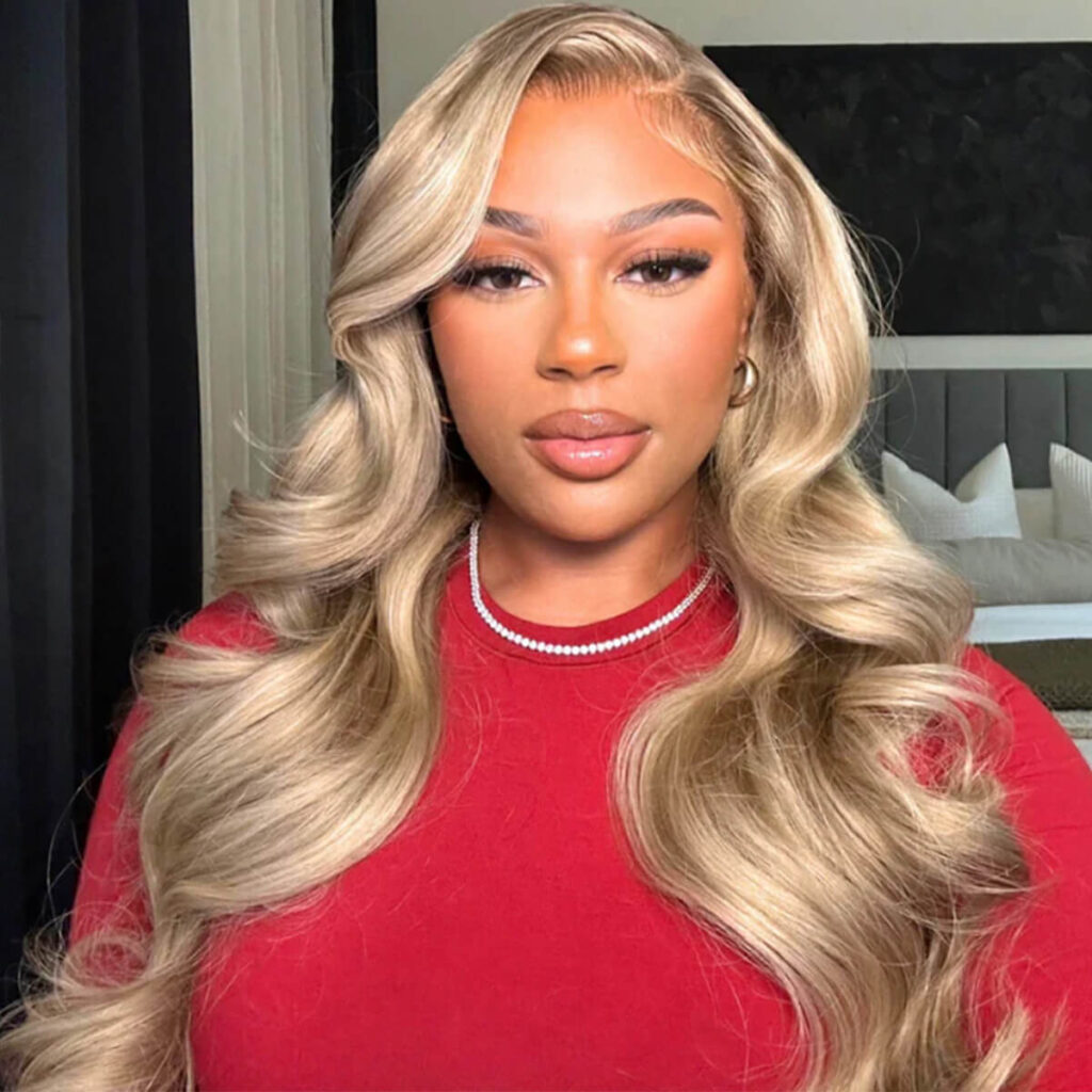 PapaHair Beauty | P16/613 Highlight Lace Front Wig 13×6 – 180% Density | Papahair