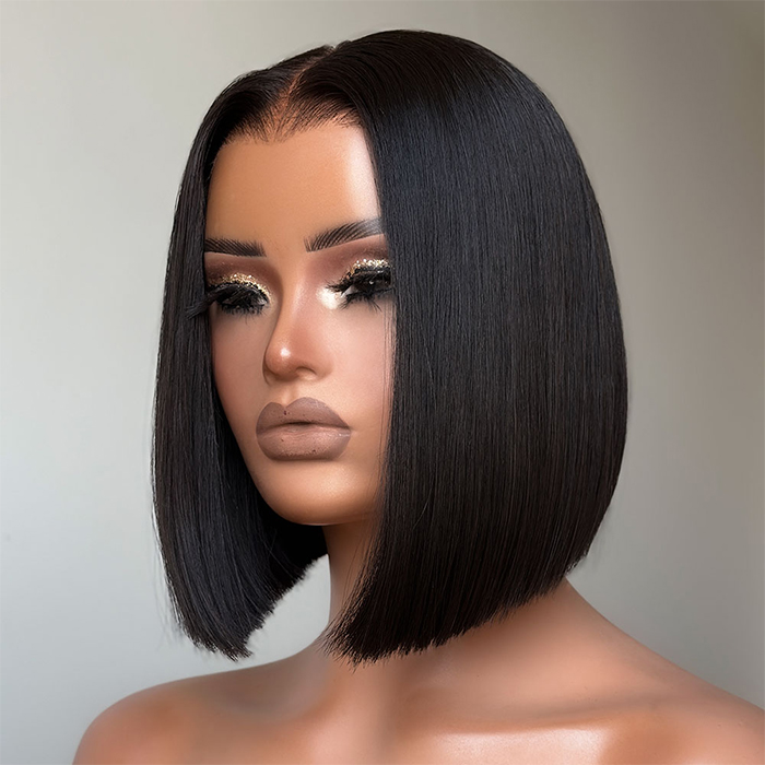 PapaHair Beauty | Glueless Straight Bob Wigs – Brazilian Clear Lace, 180% Density, 6×5 HD Closure Wig Human Hair - Image 5