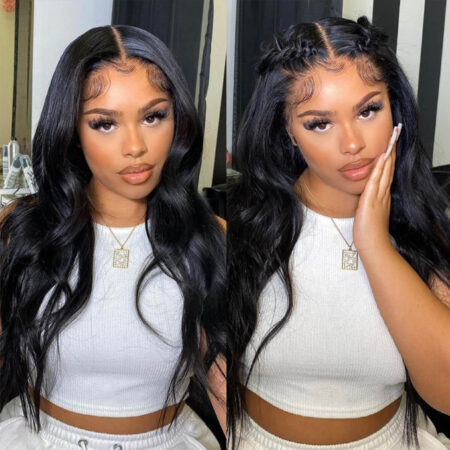 PapaHair Beauty | Body Wave Glueless HD Lace Frontal Wig – Available in 13×4 or 13×6, Pre-everything™ Human Hair Wigs, 250% Density - Image 13