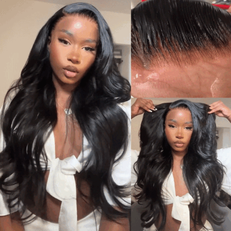PapaHair Beauty | Body Wave Glueless HD Lace Frontal Wig – Available in 13×4 or 13×6, Pre-everything™ Human Hair Wigs, 250% Density - Image 4
