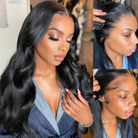 PapaHair Beauty | Body Wave Glueless HD Lace Frontal Wig – Available in 13×4 or 13×6, Pre-everything™ Human Hair Wigs, 250% Density - Image 5