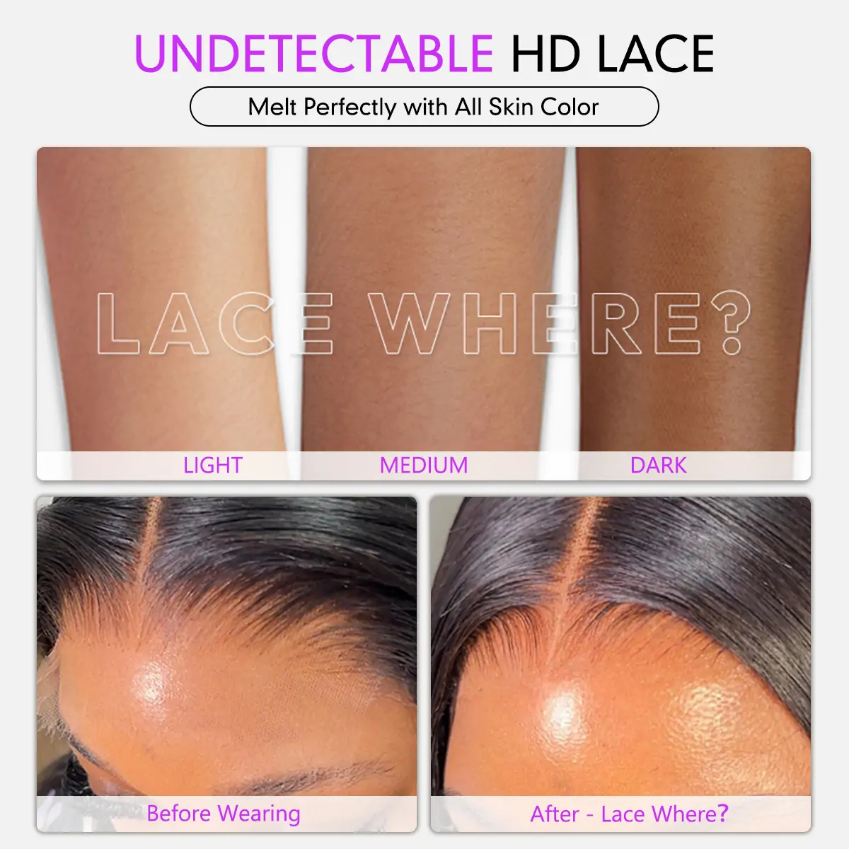 PapaHair Beauty | Body Wave Glueless HD Lace Frontal Wig – Available in 13×4 or 13×6, Pre-everything™ Human Hair Wigs, 250% Density - Image 8