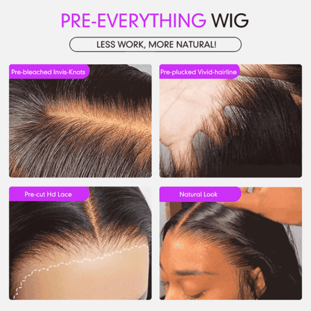 PapaHair Beauty | Body Wave Glueless HD Lace Frontal Wig – Available in 13×4 or 13×6, Pre-everything™ Human Hair Wigs, 250% Density - Image 8