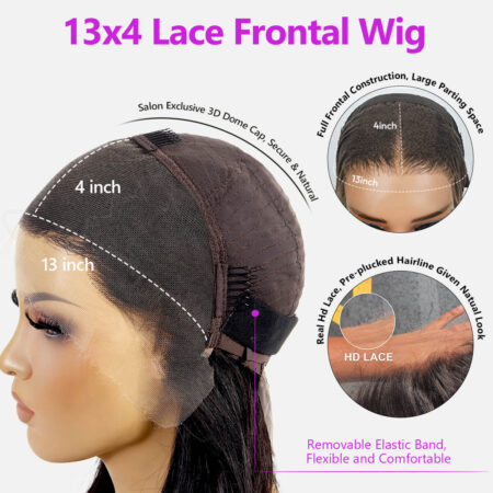 PapaHair Beauty | Loose Deep Honey Blonde 13×4 HD Lace Frontal Wig - Image 6