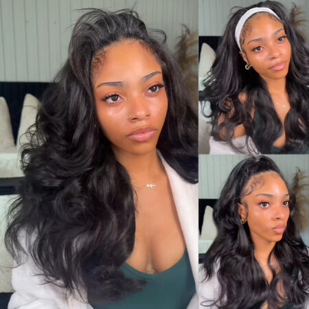 Pre-Layered Yaki Body Half Wig – Flip Over Quick Weave Glueless Install, 100% Natural Hairline - Image 2