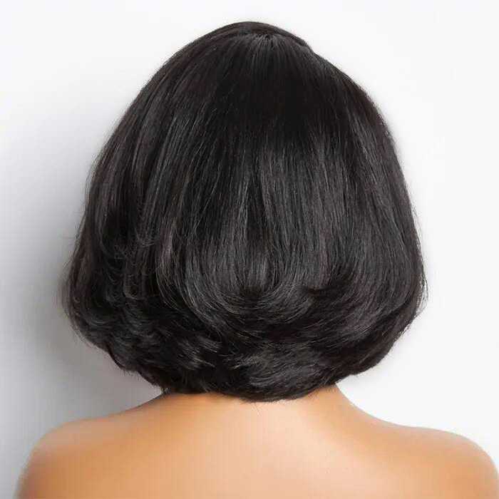 PapaHair Beauty | Natural Blowout Layer Cuts Straight Short Bob Wig – 6×5 Pre-everything™ Glueless Wig, 180% Density