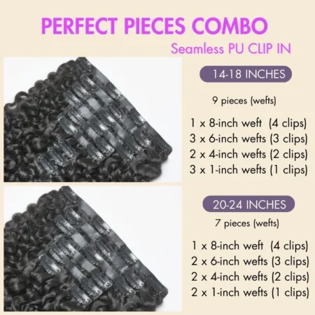 Soft Body Wave Seamless Clip-In Extensions – Invisible Edge | 100% Human Hair - Image 6