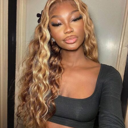 Honey Blonde Loose Deep Wave Wig – 13×4 Glueless Frontal - Image 8