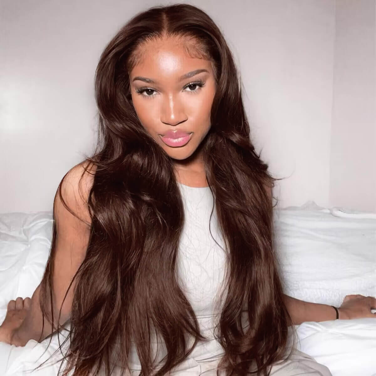 PapaHair Beauty | 6×5 Pre-cut Lace Wig Dark Brown Wear & Go Glueless HD Lace Closure Wig 180% Density Pre-plucked