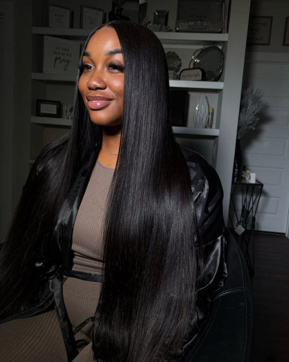 PapaHair Beauty | Pull-N-Go 13×6 Straight Glueless Full Frontal HD Lace Wig