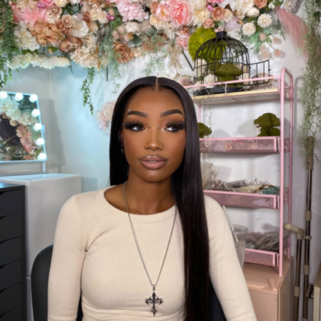 PapaHair Beauty | Pull-N-Go 13×6 Straight Glueless Full Frontal HD Lace Wig - Image 11