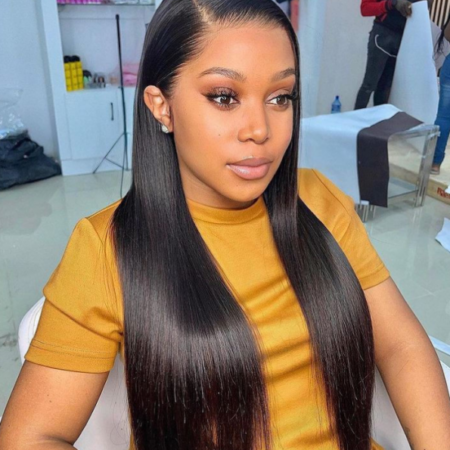PapaHair Beauty | Pull-N-Go 13×6 Straight Glueless Full Frontal HD Lace Wig - Image 9