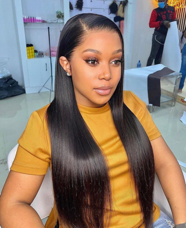 PapaHair Beauty | Pull-N-Go 13×6 Straight Glueless Full Frontal HD Lace Wig