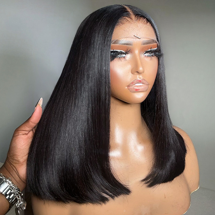 PapaHair Beauty | Super Double Drawn Straight Glueless Wig – Shoulder Length, 6×5 Pre-cut Lace, Ready To Go