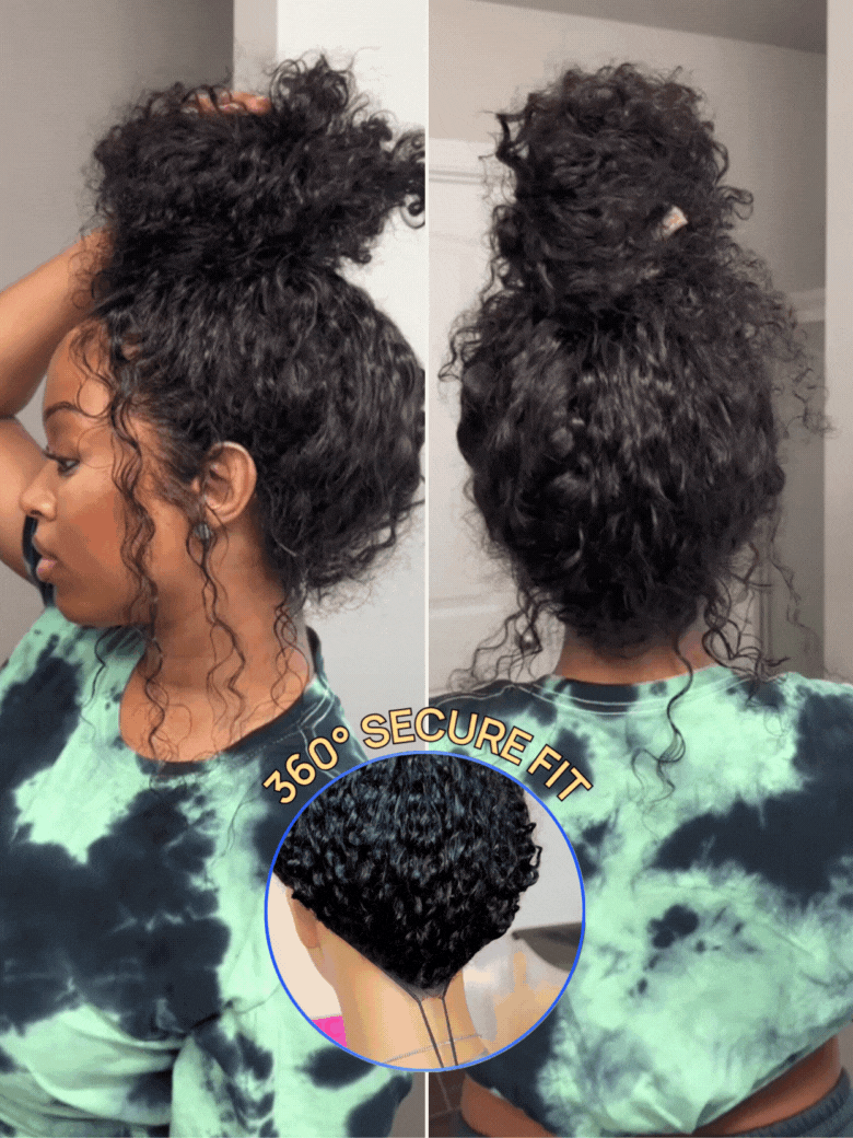 PapaHair Beauty | 7x5 No Slip Wig Invisible Knots Water Wave BlendAway HD Glueless Lace Wig Put On and Go