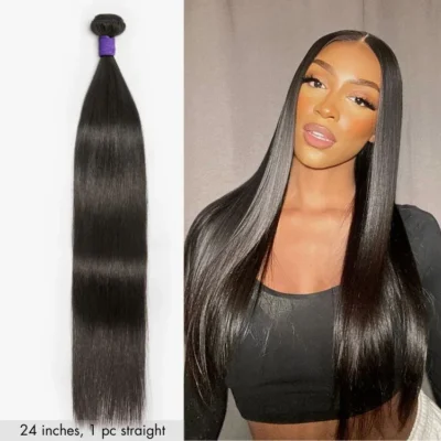 Brazilian Virgin Human Hair – Straight or Body Wave | 1 Bundle or 3 Bundles | 100% Unprocessed