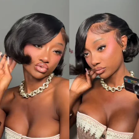 PapaHair Beauty | Glueless Lace Wigs Undetectable Lace Loose Wave Wig 250% Density Super Double Drawn Bouncy Curly Hair - Image 7
