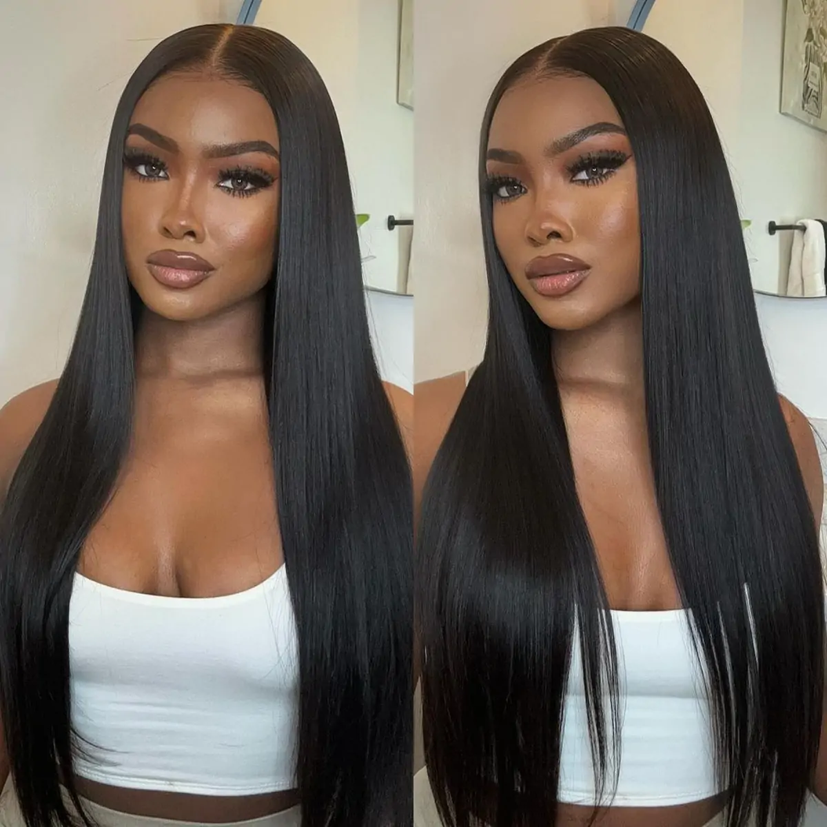 PapaHair Beauty | 6×5 / 9×6 Pre-cut Lace Straight Wear & Go Glueless Snug Fit Wig – 180% Density