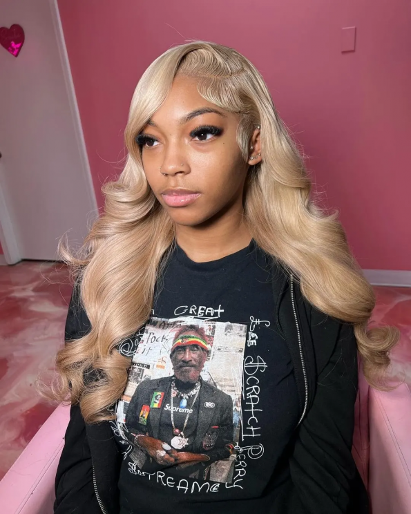 PapaHair Beauty | Ash Blonde Color Body Wave Human Hair 13×6 HD Lace - Image 6