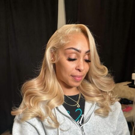PapaHair Beauty | Ash Blonde Color Body Wave Human Hair 13×6 HD Lace - Image 8
