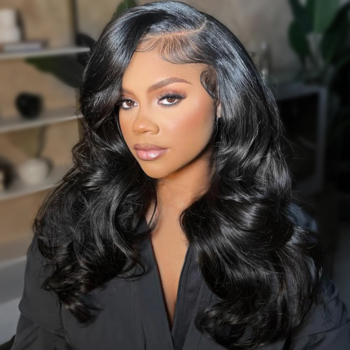 PapaHair Beauty | Natural C Part Pre-styled Loose Body Wave Butterfly Haircuts – 250% Density, 6×5 / 13×6 Pull Go Glueless Wig - Image 7