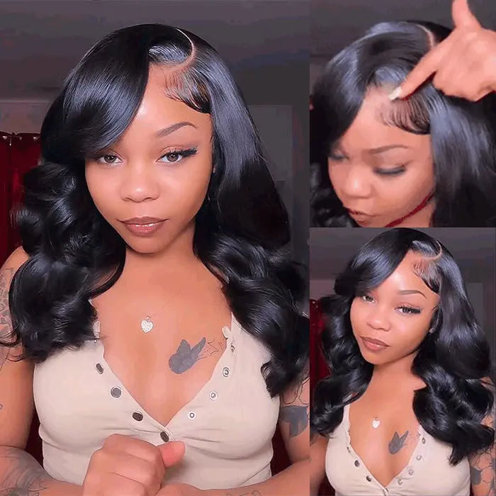 PapaHair Beauty | Natural C Part Pre-styled Loose Body Wave Butterfly Haircuts – 250% Density, 6×5 / 13×6 Pull Go Glueless Wig - Image 6