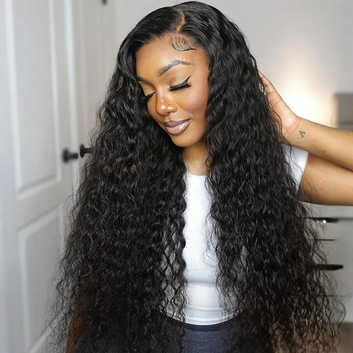 PapaHair Beauty | Water Wave Glueless HD Lace Frontal Wig – Available in 13×4 or 13×6, Pre-everything™, 250% Density - Image 3