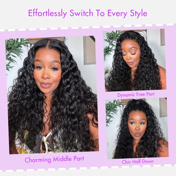 PapaHair Beauty | Water Wave Glueless HD Lace Frontal Wig – Available in 13×4 or 13×6, Pre-everything™, 250% Density - Image 6