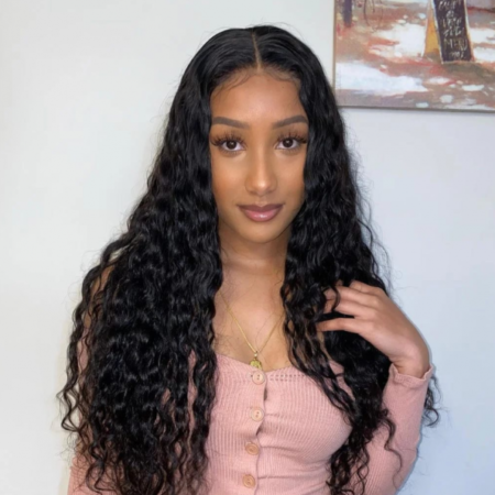 PapaHair Beauty | Pre-cut Lace Water Wave Wear & Go Glueless Wig – 6×5 Pre-bleached Knots, 250% Density, One Step Install - Image 9