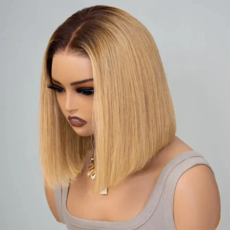 PapaHair Beauty | Wear & Go Wig – Ombre Honey Blonde, 6×5 HD Lace Closure - Image 3