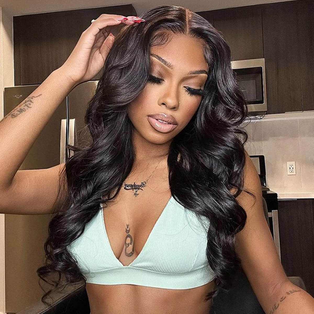 PapaHair Beauty | Pre-bleached Knots HD Lace Straight Pre-cut Lace Wear & Go Glueless Wig - Image 8